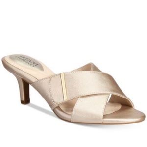 Alfani Gold Metallic Sandal